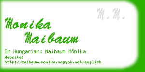 monika maibaum business card